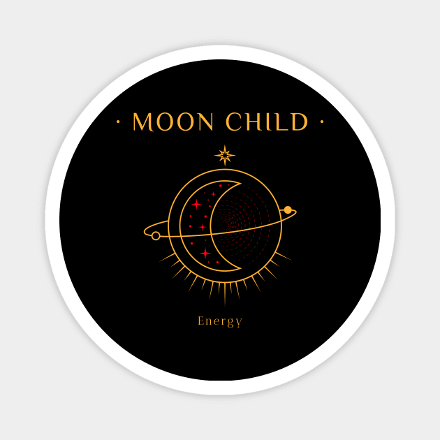 Moon Child Magnet by Z1